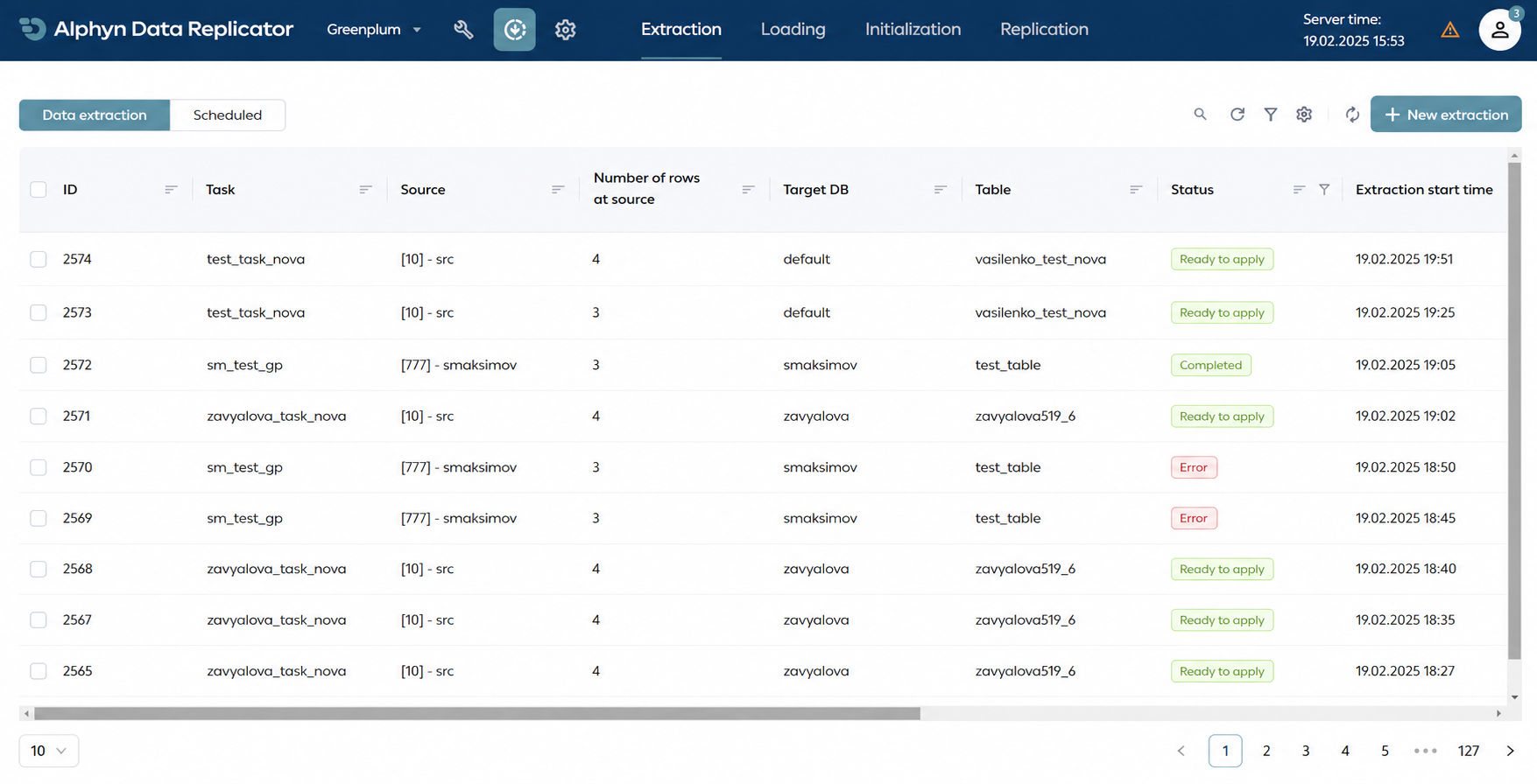 Graphical user interface — log viewer Graphical user interface — log viewer